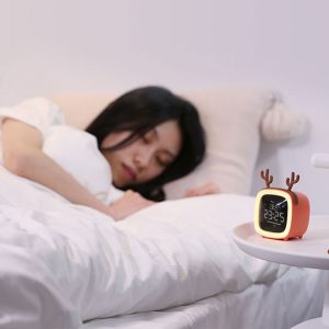 ساعت زنگ‌دار رومیزی دیجیتال Cute digital study alarm clock BD-AC-02