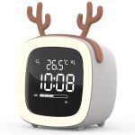 ساعت زنگ‌دار رومیزی دیجیتال Cute digital study alarm clock BD-AC-02