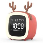 ساعت زنگ‌دار رومیزی دیجیتال Cute digital study alarm clock BD-AC-02