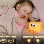 چراغ خواب سیلیکونی فانتزی رومیزی شارژی Cheese night light rechargeable silicone bedroom sleep L54