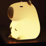 چراغ خواب رومیزی سیلیکونی شارژی New Capibara Silicone Night Light Sleeping DS-CPBR-01