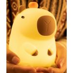 چراغ خواب رومیزی سیلیکونی شارژی New Capibara Silicone Night Light Sleeping DS-CPBR-01