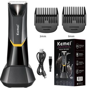 ماشین اصلاح موی بدن شارژی ضدآب کمی Kemei Body Hair Trimmer KM-3208