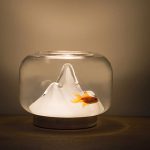 چراغ خواب فانتزی رومیزی شارژی Warm Mountain Lamp Simple Night Light Small Warm Lamp Creative