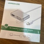 مبدل مینی دیسپلی پورت به وی جی ای و اچ دی ام آی یوگرین Ugreen Mini Displayport 20421 Lightning to HDMI VGA Converter Adapter_J43