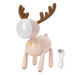 چراغ رومیزی سیلکونی فانتزی شارژی طرح گوزن L17 Cartoon deer small night light USB charging