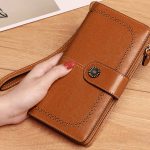 کیف پول چرمی زنانه IOS/Aiguoshi leather Wallet women's new 2046