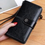 کیف پول چرمی زنانه IOS/Aiguoshi leather Wallet women's new 2046