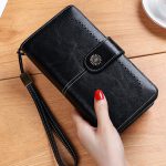 کیف پول چرمی زنانه IOS/Aiguoshi leather Wallet women's new 2046