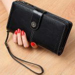 کیف پول چرمی زنانه IOS/Aiguoshi leather Wallet women's new 2046