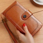 کیف پول چرمی زنانه IOS/Aiguoshi leather Wallet women's new 2046