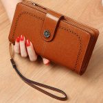 کیف پول چرمی زنانه IOS/Aiguoshi leather Wallet women's new 2046