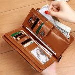 کیف پول چرمی زنانه IOS/Aiguoshi leather Wallet women's new 2046