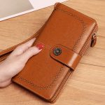 کیف پول چرمی زنانه IOS/Aiguoshi leather Wallet women's new 2046