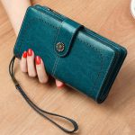 کیف پول چرمی زنانه IOS/Aiguoshi leather Wallet women's new 2046