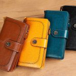 کیف پول چرمی زنانه IOS/Aiguoshi leather Wallet women's new 2046