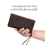 کیف پول و کیف موبایل چرمی با ظرفیت زیاد کوتتسی 14076