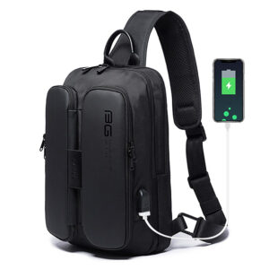 کوله پشتی تک بند یو اس بی دار بنج BANGE BG-7079 Multi-function Men’s Crossbody Bag Backpack