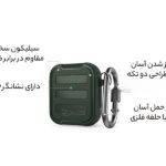 کاور ایرپاد 1 و 2 دارای قلاب اتصال آها استایل AhaStyle PT115-A AirPods 1&2 Case