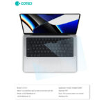 محافظ صفحه نمایش ضد اشعه آبی مک بوک پرو 14 اینچ کوتتسی Coteetci screen soft film Macbook Pro"14 12005