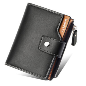 کیف پول و جاکارتی مردانه کوچک سانی ستی SUNICETY S3064 Men's Leather Short Wallet Card Holder