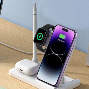 شارژر بی سیم رومیزی 4 کاره ایکس او XO-WX033 4 in 1 desktop wireless charger