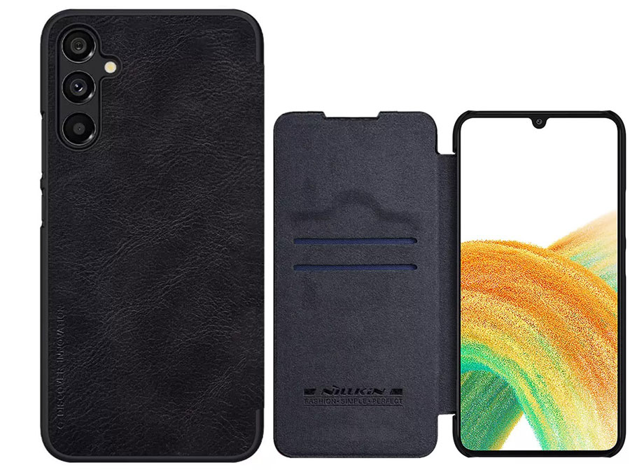 قاب محافظ سامسونگ گلکسی آ 34 نیلکین Nillkin Samsung Galaxy A34 5G Qin leather case