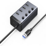 هاب یو اس بی 4 پورت یوگرین Ugreen 4IN1 USB HUB 3.0 Adapter cm613-90874