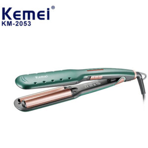 فرکننده و حالت دهنده موی سر حرفه‌ای مسافرتی کمی Kemei Salon Hair Straightener Curling Iron Km-2053