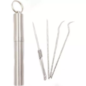 ابزار مراقبت از دندان و گوش فلزی ضد زنگ storage oral tooth cleaning tool