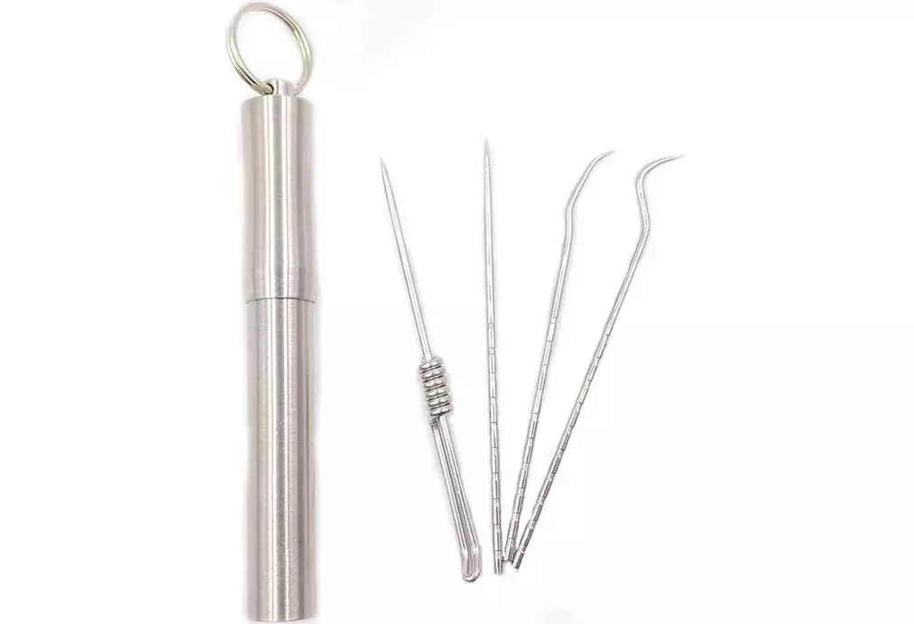 ابزار مراقبت از دندان و گوش فلزی ضد زنگ storage oral tooth cleaning tool